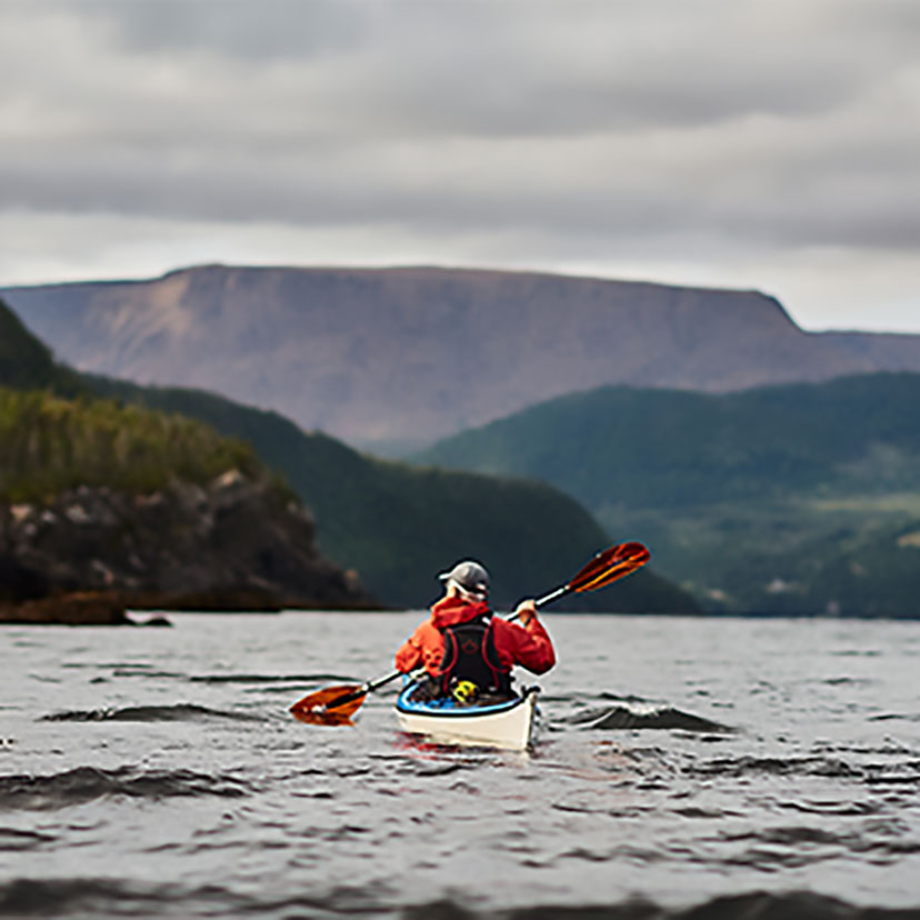Sea kayaking in Gros Morne National Park